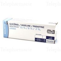BIOGARAN Glyc&eacute;rol Vaseline Paraffine cr&egrave;me 250 g