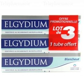 Dentifrice blancheur - lot de 3 x 75 ml