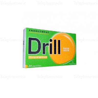 DRILL Enrouement pastilles x24