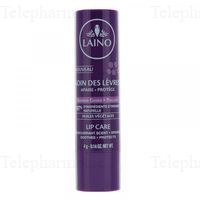 LAINO Soin des l&egrave;vres fragilis&eacute;es parfum Cassis nacr&eacute;e stick 4g