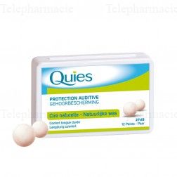 QUIES Cire naturelle bo&icirc;te de 12 paires