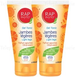 Rap Phyto Gel Tonic Jambes L&eacute;g&egrave;res Parfum Agrumes 150ml Lot de 2 x 150ml