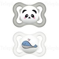 MAM Duo Sucettes 2-6 mois Supreme silicone REF26